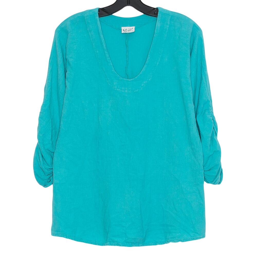 Oh My Gauze Top 3/4 Sleeve Minimalist Beachy Lagom Coastal Grandma Boho 1 S/M